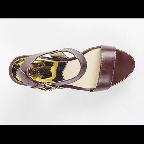 Michael Kors Ivana Mocha Zebra Print Canvas Heel - Picture 2 of 6